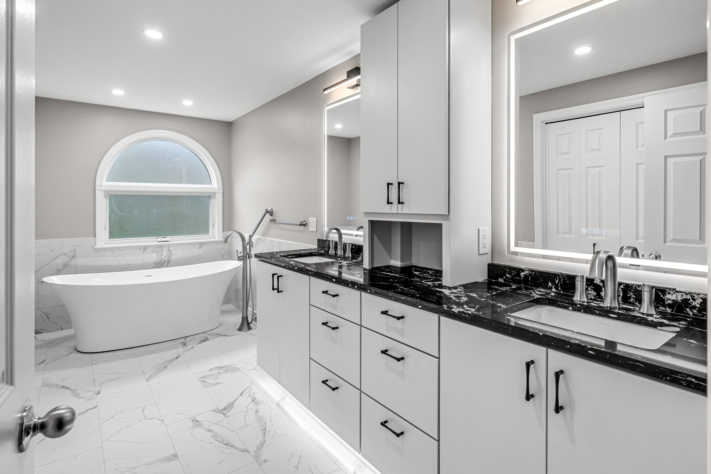 Bathroom renovation on Rossmoor Drive in Upper St. Clair, PA